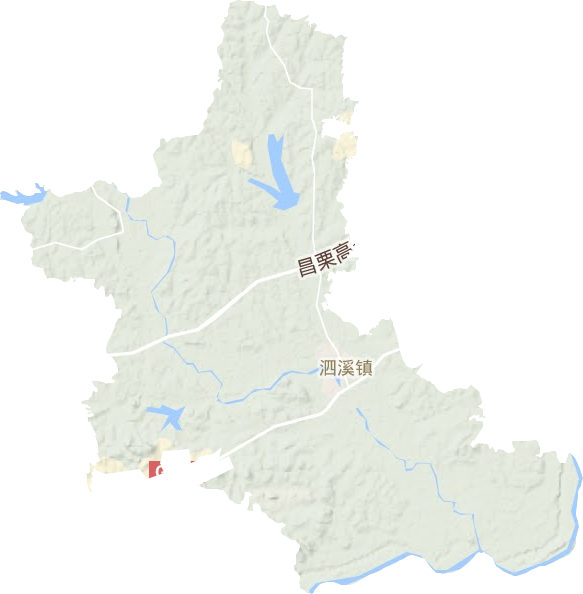泗溪鎮地形圖