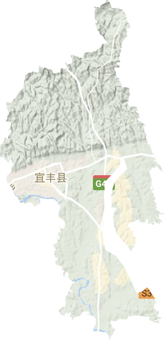 新昌鎮(zhèn)地形圖
