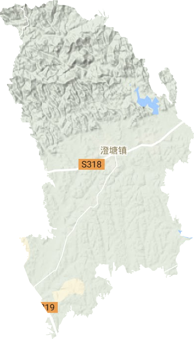 澄塘鎮地形圖