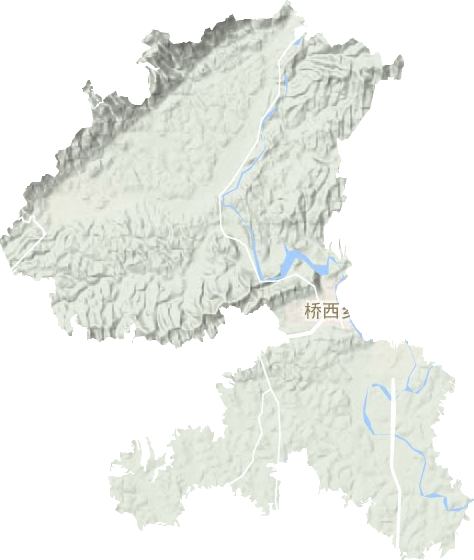 橋西鄉地形圖