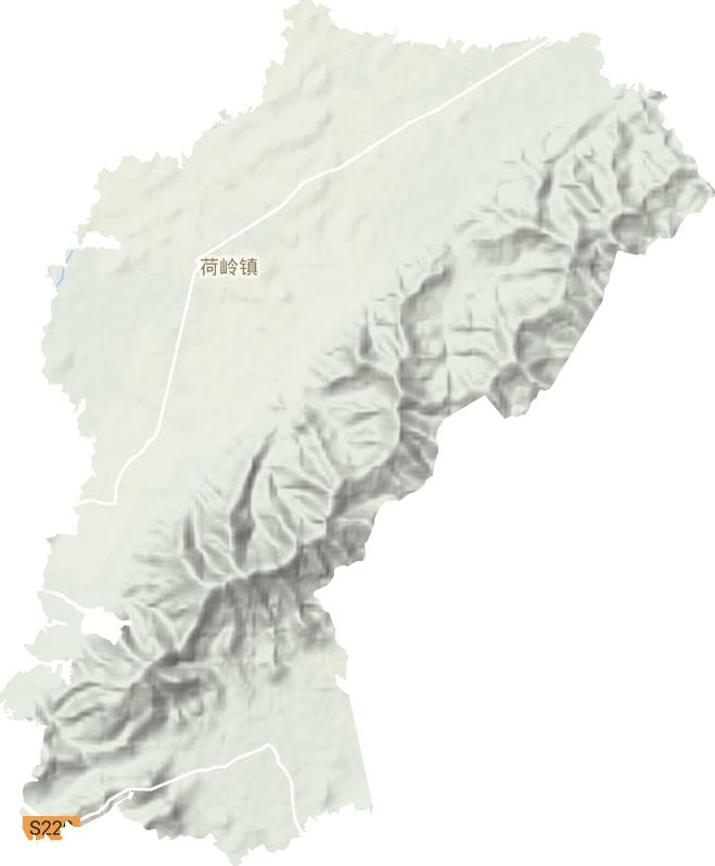 荷嶺鎮地形圖