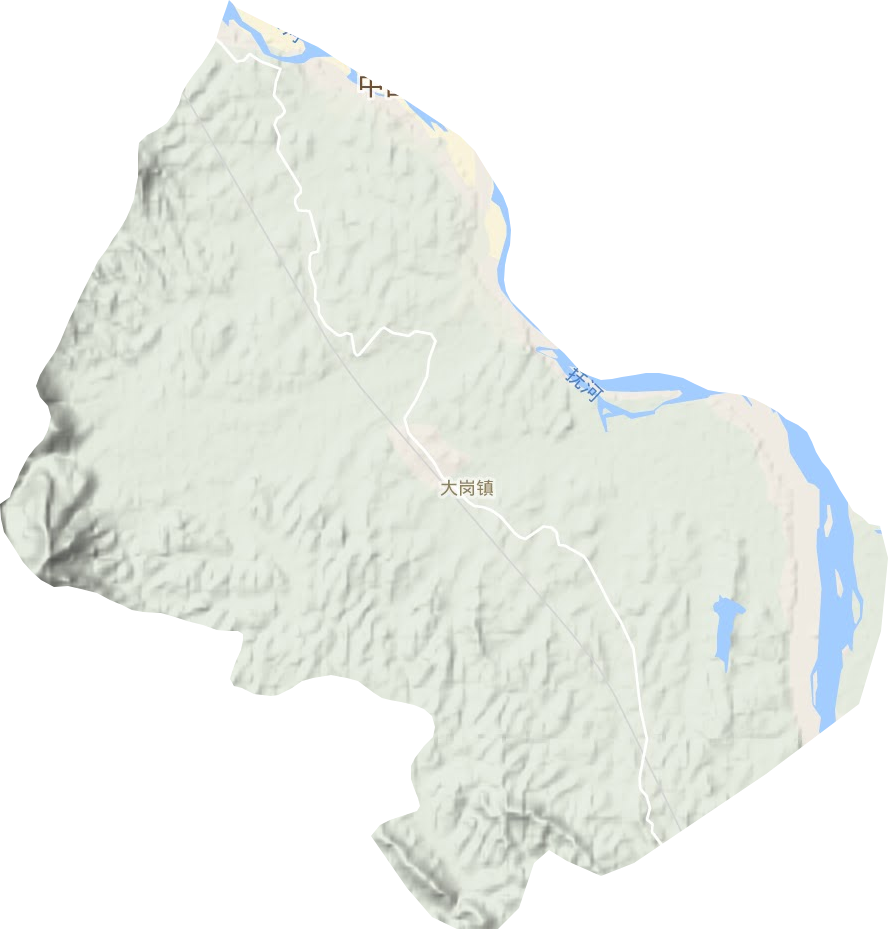 大崗鎮地形圖