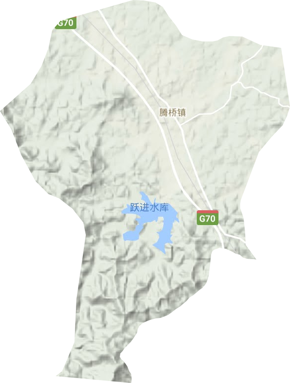 騰橋鎮地形圖