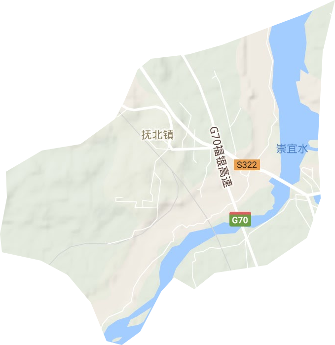撫北鎮(zhèn)地形圖
