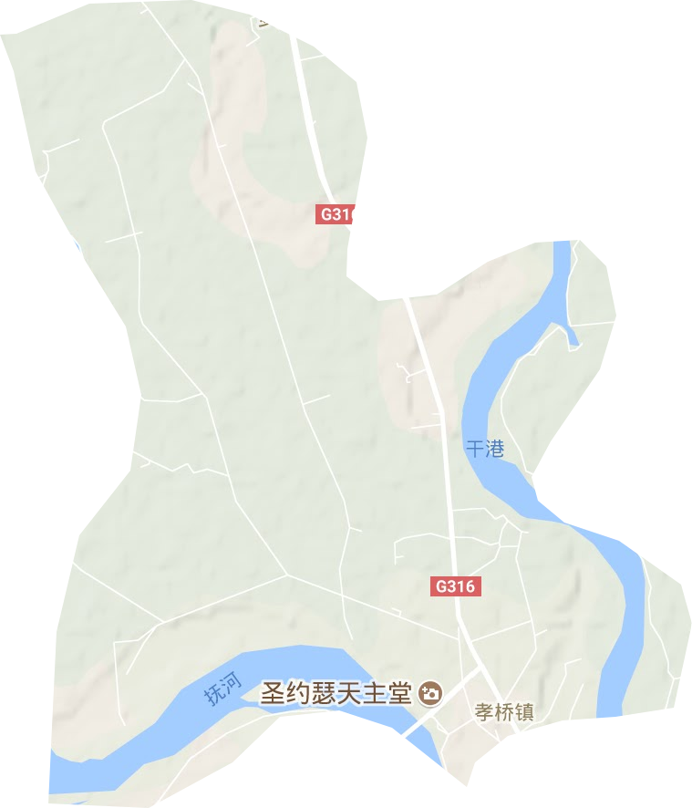 孝橋鎮(zhèn)地形圖