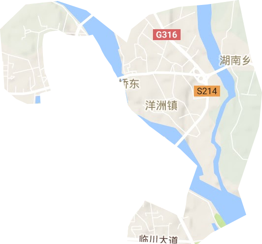 文昌街道地形圖