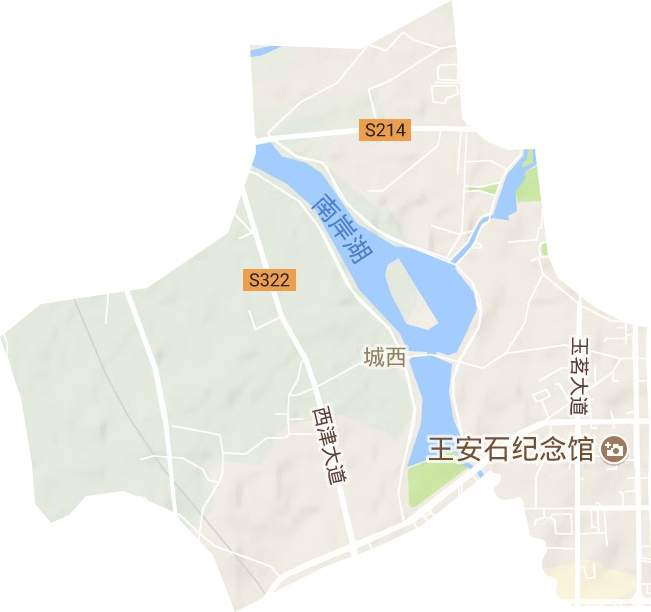 城西街道地形圖