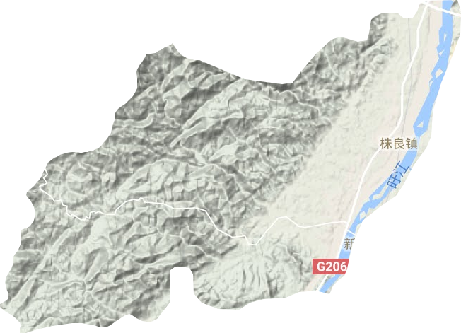 株良鎮(zhèn)地形圖