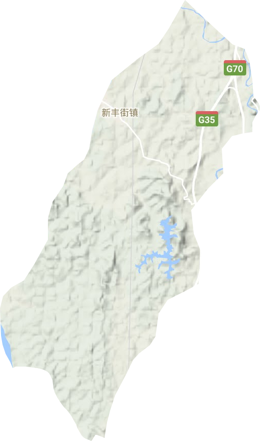 新豐街鎮地形圖