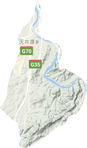 天井源鄉(xiāng)地形圖