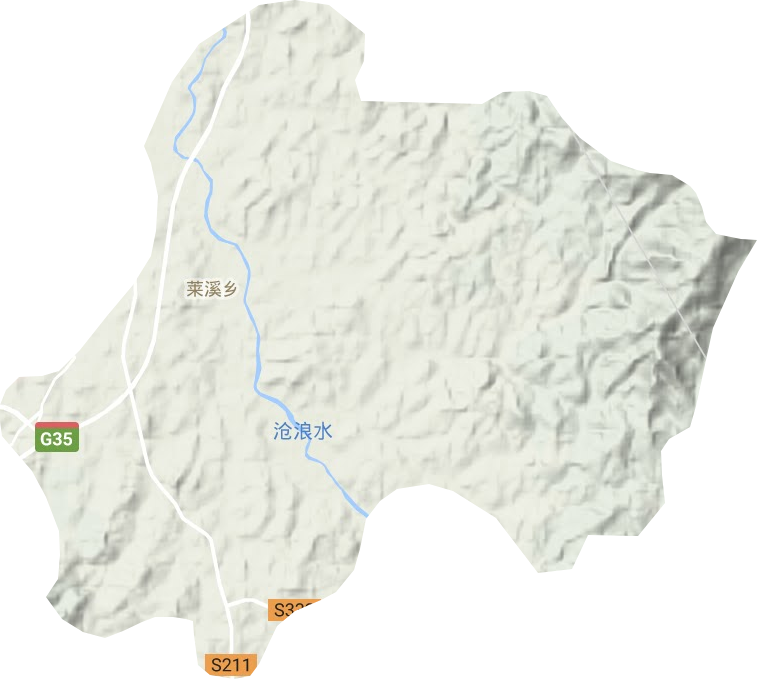 萊溪鄉(xiāng)地形圖