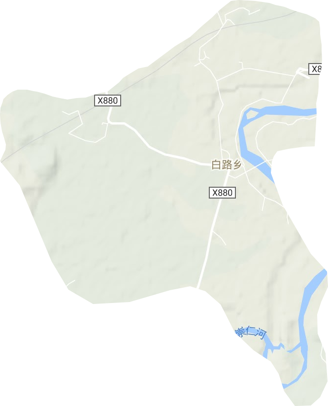 白路鄉地形圖