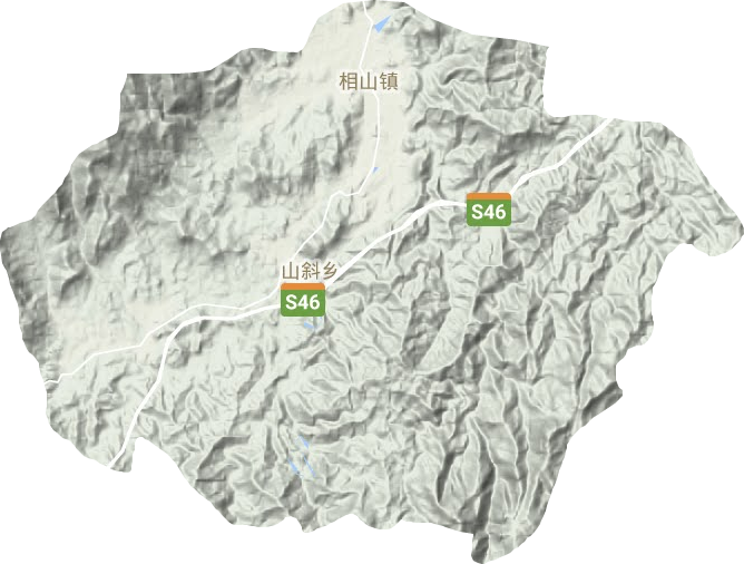 相山鎮地形圖