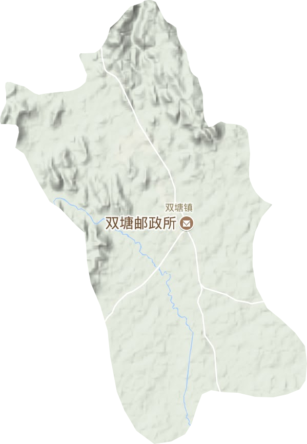 雙塘鎮(zhèn)地形圖