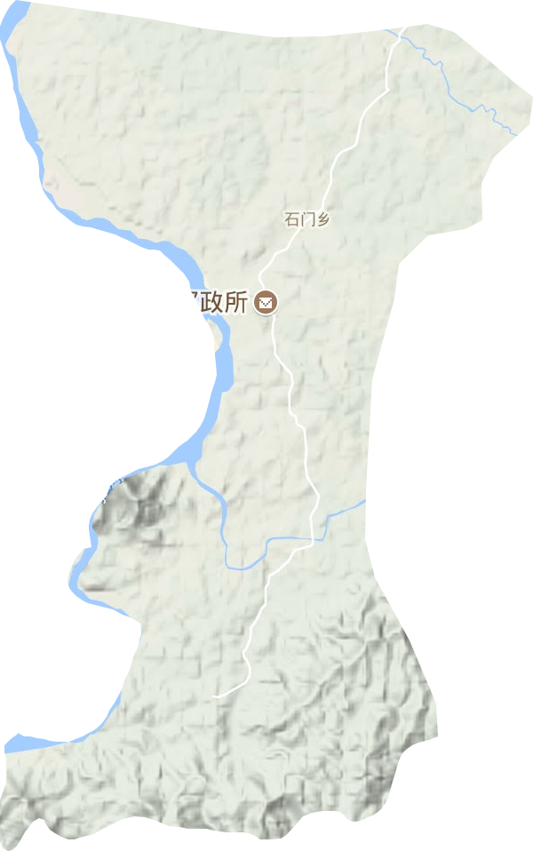 石門鄉(xiāng)地形圖