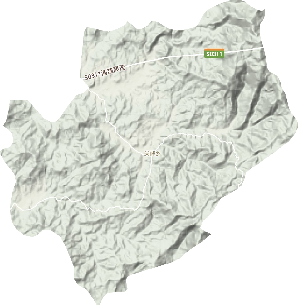 尖峰鄉地形圖