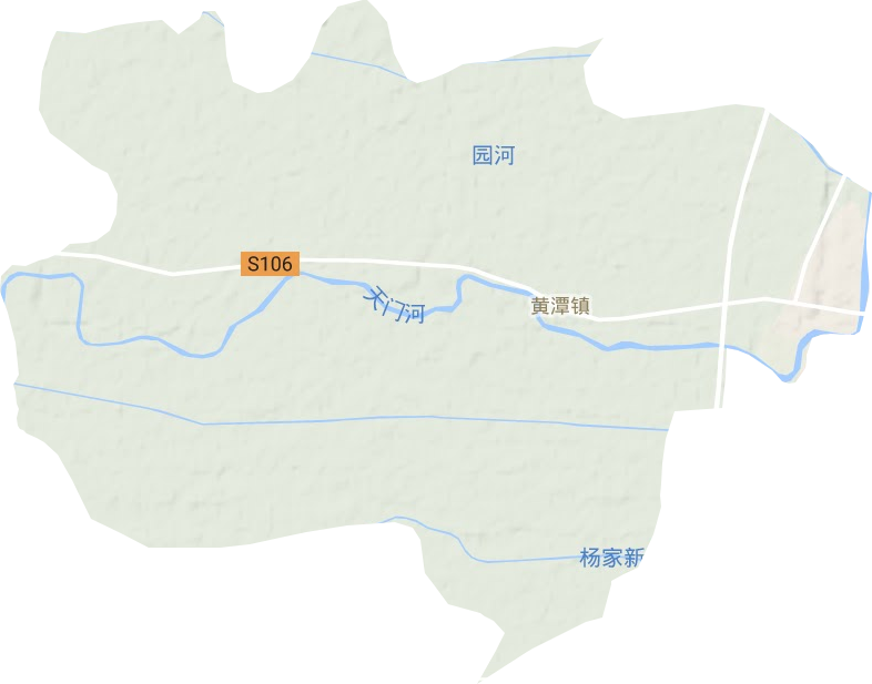 黃潭鎮(zhèn)地形圖