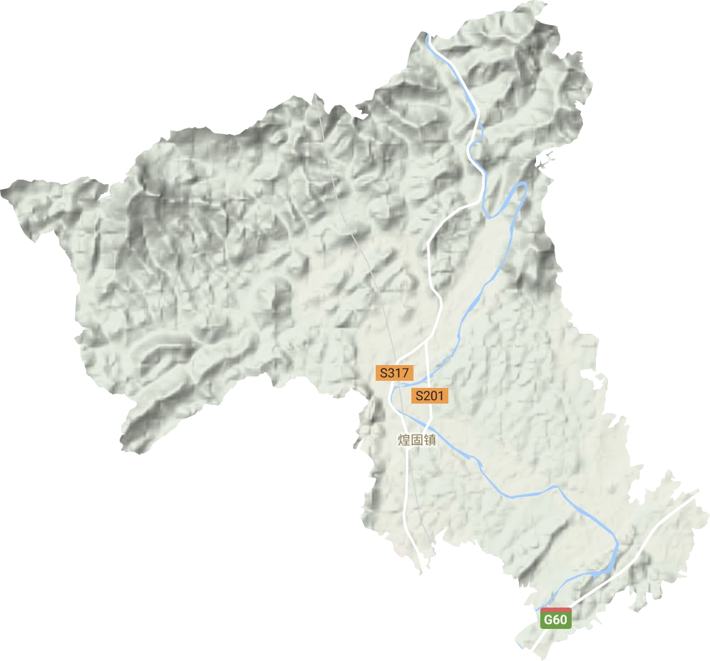 煌固鎮(zhèn)地形圖