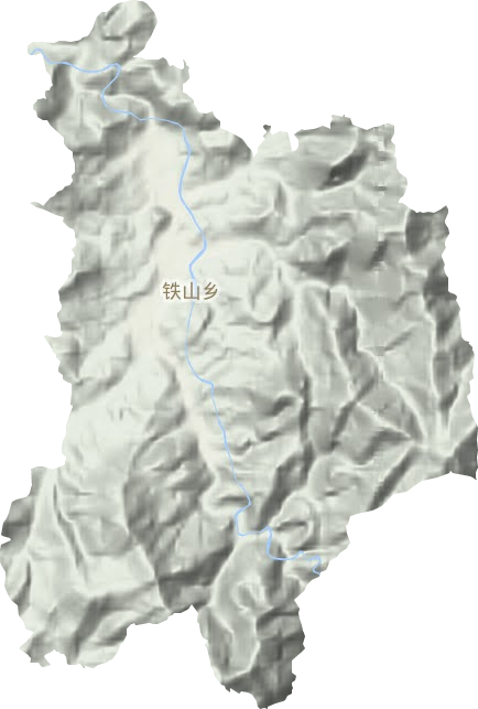 鐵山鄉(xiāng)地形圖