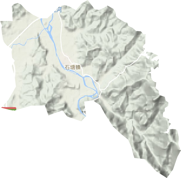 石塘鎮地形圖