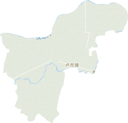 盧市鎮(zhèn)地形圖