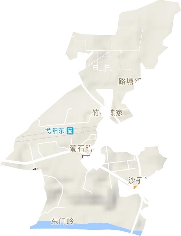 桃源街道地形圖