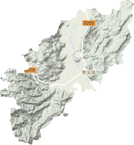 曹溪鎮地形圖