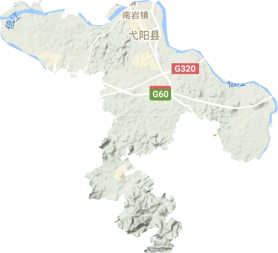 南巖鎮地形圖