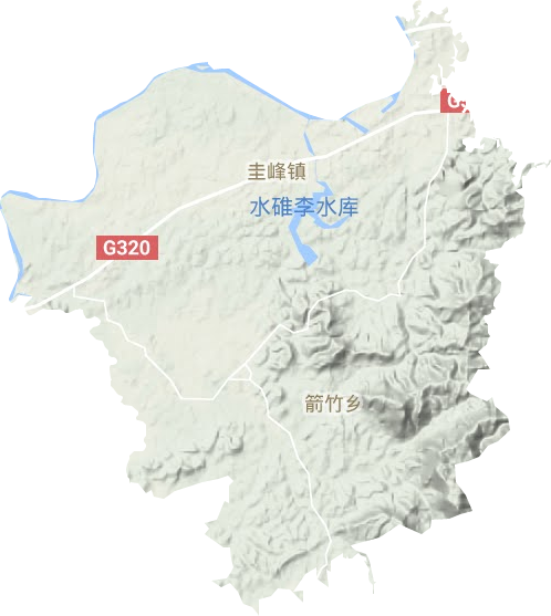 圭峰鎮地形圖