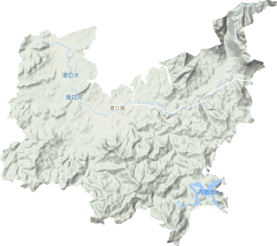 港口鎮(zhèn)地形圖
