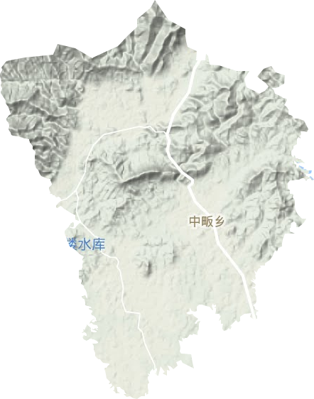 中畈鄉(xiāng)地形圖