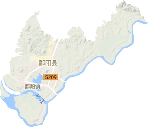 鄱陽鎮地形圖