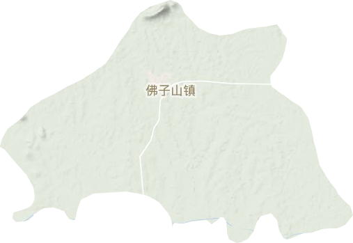 佛子山鎮(zhèn)地形圖