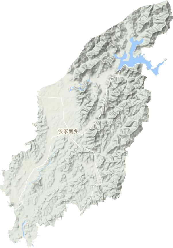 侯家崗鄉(xiāng)地形圖