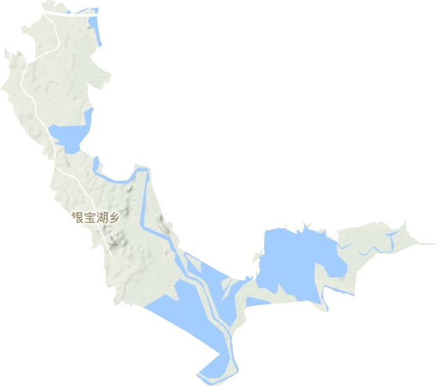 銀寶湖鄉(xiāng)地形圖