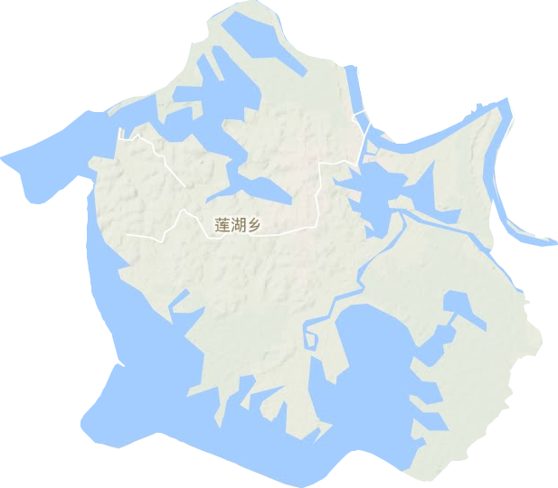 蓮湖鄉(xiāng)地形圖