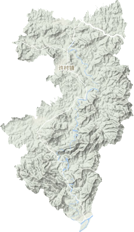 許村鎮地形圖