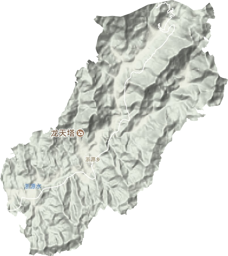 浙源鄉(xiāng)地形圖