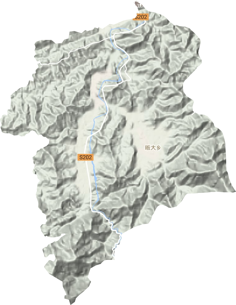 昄大鄉地形圖