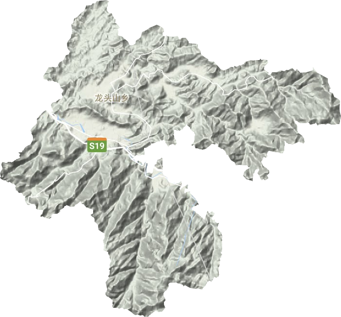 龍頭山鄉地形圖