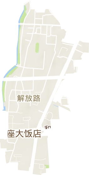 解放路街道地形圖
