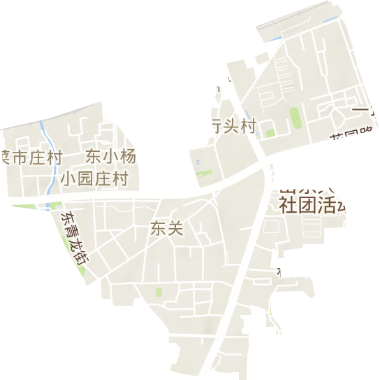 東關(guān)街道地形圖