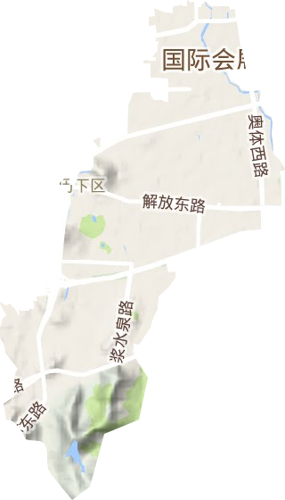 姚家街道地形圖