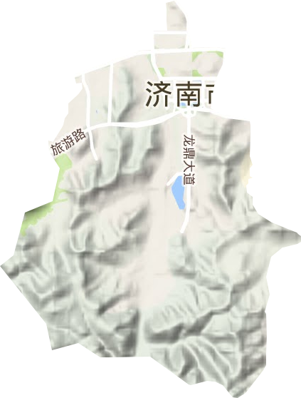 龍洞街道地形圖