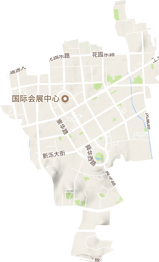 舜華路街道地形圖