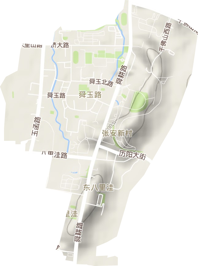 舜玉路街道地形圖