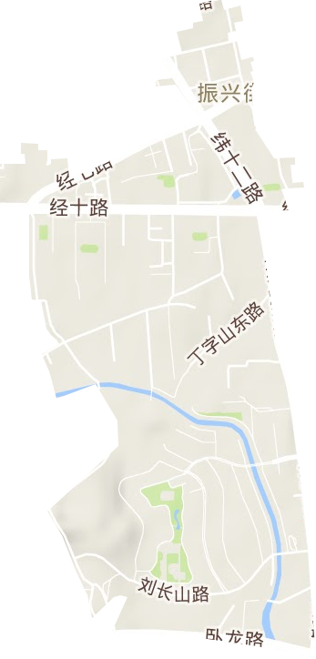 振興街街道地形圖