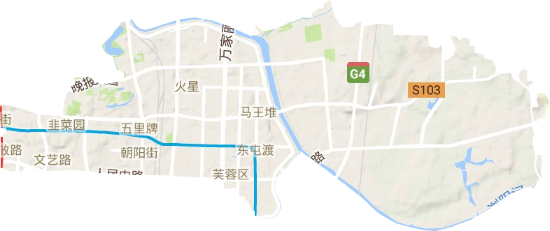 芙蓉區地形圖