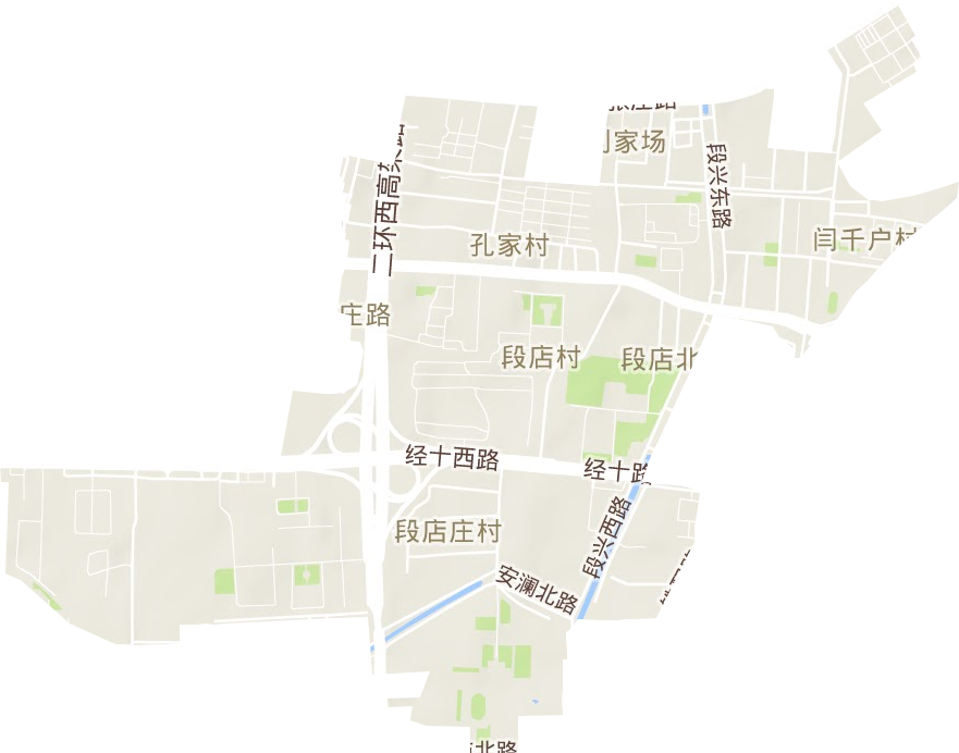 段店北路街道地形圖