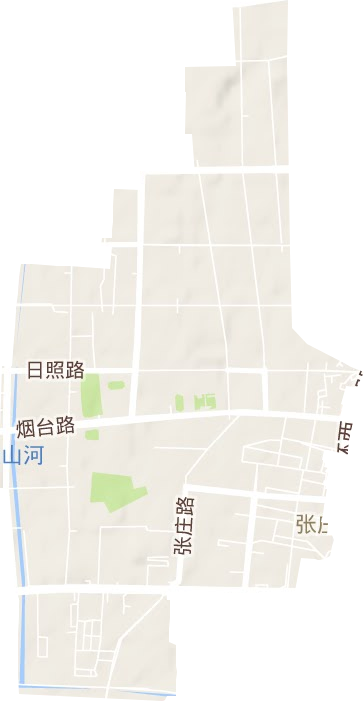 張莊路街道地形圖
